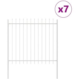 Vidaxl - Garden Fence White 11.9 x 1.5 m Powder-coated steel Vidaxl - Garden Fence White 11.9 x 1.5 m Powder-coated steel