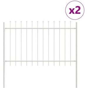 Vidaxl - Garden Fence White 3.4 x 0.8 m Powder-coated steel Vidaxl - Garden Fence White 3.4 x 0.8 m Powder-coated steel