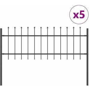 Vidaxl - Garden Fence Grey 8.5 x 0.6 m Powder-coated steel Vidaxl - Garden Fence Grey 8.5 x 0.6 m Powder-coated steel