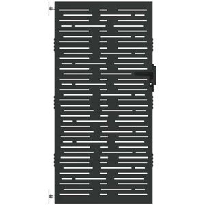 Vidaxl - Garden Gate with Lock Black 105 x 175 cm Powder-coated steel Vidaxl - Garden Gate with Lock Black 105 x 175 cm Powder-coated steel