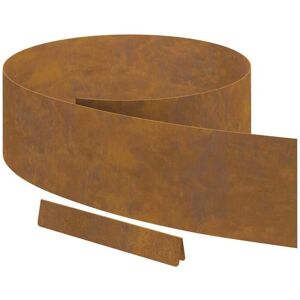 Garden Lawn Edging 4 pcs Rusty 450 x 20 cm Weathering steel Vidaxl Garden Lawn Edging 4 pcs Rusty 450 x 20 cm Weathering steel Vidaxl