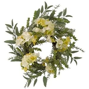 Smart Garden Yellow Hydrangea Wreath - Wreath Smart Garden Yellow Hydrangea Wreath - Wreath