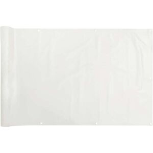 vidaXL White Balcony Privacy Screen 400x75 cm PVC - Sunshade & Deck vidaXL White Balcony Privacy Screen 400x75 cm PVC - Sunshade & Deck