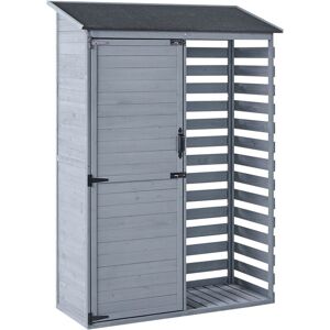 BELIANI Garden Shed CENGIO 130 cm 57 cm Grey BELIANI Garden Shed CENGIO 130 cm 57 cm Grey