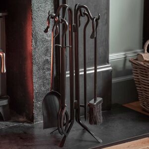 Garden Trading - Batsford Fireside Fire Wood Burning Stove Companion Tool Set Iron Garden Trading - Batsford Fireside Fire Wood Burning Stove Companion Tool Set Iron