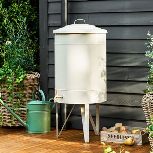Garden Trading Classic Water Butt Clay Cream Steel 100L & Tap Garden Trading Classic Water Butt Clay Cream Steel 100L & Tap