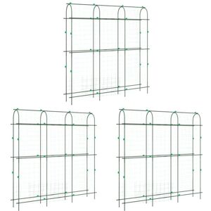 Garden Trellises for Climbing Plants 3 pcs U-Shape Steel vidaXL Garden Trellises for Climbing Plants 3 pcs U-Shape Steel vidaXL