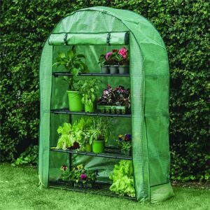Gardman - Grow It 4 Tier Extra Wide Grow Arc Greenhouse Growhouse Reinforced Cover Gardman - Grow It 4 Tier Extra Wide Grow Arc Greenhouse Growhouse Reinforced Cover