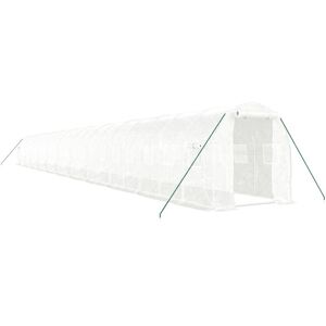 vidaXL Greenhouse with Steel Frame White 44 m² - Greenhouse vidaXL Greenhouse with Steel Frame White 44 m² - Greenhouse