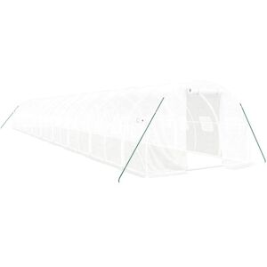 vidaXL Greenhouse 54 m² White Steel Frame - Greenhouse vidaXL Greenhouse 54 m² White Steel Frame - Greenhouse