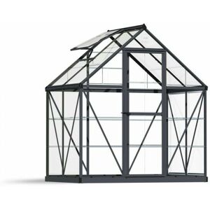 Palram - Greenhouse Harmony 6 x 4 - Polycarbonate - L126 x W185 x H208 cm - Grey Palram - Greenhouse Harmony 6 x 4 - Polycarbonate - L126 x W185 x H208 cm - Grey