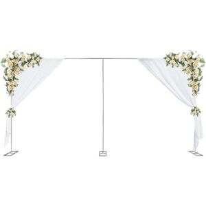 Cncest - Heavy Duty Backdrop Stand, 6M x 3M Balloon Arch Kit, Wedding Arch, Wedding Backdrop Stage Stand, Backdropsstand, for Weddings Birthday Cncest - Heavy Duty Backdrop Stand, 6M x 3M Balloon Arch Kit, Wedding Arch, Wedding Backdrop Stage Stand, Backdropsstand, for Weddings Birthday