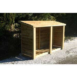 Churnet Valley - Heavy Duty Log Store - Outdoor Firewood Wooden Garden Timber Log Store - L60 x W180 x H120 cm - Minimal Assembly Required Churnet Valley - Heavy Duty Log Store - Outdoor Firewood Wooden Garden Timber Log Store - L60 x W180 x H120 cm - Minimal Assembly Required