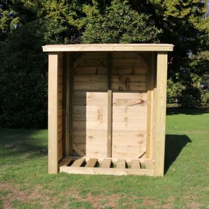 Churnet Valley - Heavy Duty Logstore Outdoor Fire Wood Kindling and Log Shelter - Timber - L60 x W120 x H150 cm - Minimal Assembly Required Churnet Valley - Heavy Duty Logstore Outdoor Fire Wood Kindling and Log Shelter - Timber - L60 x W120 x H150 cm - Minimal Assembly Required