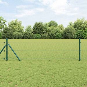 Hexagon Fence Green 0.5 x 50 m Steel Vidaxl Hexagon Fence Green 0.5 x 50 m Steel Vidaxl
