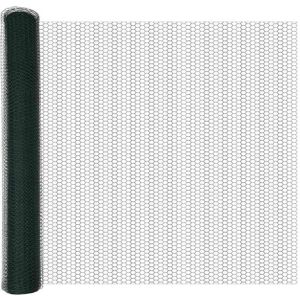 Hexagon Fence Green 1.4 x 10 m Steel Vidaxl Hexagon Fence Green 1.4 x 10 m Steel Vidaxl