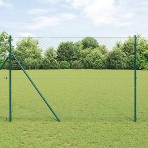 Hexagon Fence Green 1.6 x 25 m Steel Vidaxl Hexagon Fence Green 1.6 x 25 m Steel Vidaxl