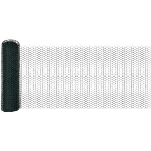 Hexagon Fence Green 0.4 x 10 m Steel Vidaxl Hexagon Fence Green 0.4 x 10 m Steel Vidaxl