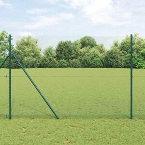 Hexagon Fence Green 1.5 x 10 m Steel Vidaxl Hexagon Fence Green 1.5 x 10 m Steel Vidaxl