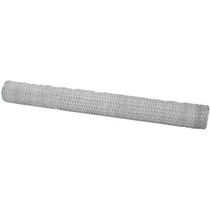 Hexagon Fence Silver 1.5 x 10 m Galvanised steel Vidaxl Hexagon Fence Silver 1.5 x 10 m Galvanised steel Vidaxl