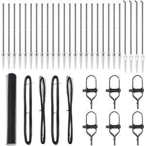 Fence with Posts Grey 1.4 x 50 m PVC-coated steel Vidaxl Fence with Posts Grey 1.4 x 50 m PVC-coated steel Vidaxl