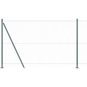 Vidaxl - Fence with Posts Green 1.4 x 100 m PVC-coated steel Vidaxl - Fence with Posts Green 1.4 x 100 m PVC-coated steel