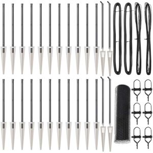 Fence with Posts Grey 0.8 x 50 m PVC-coated steel Vidaxl Fence with Posts Grey 0.8 x 50 m PVC-coated steel Vidaxl