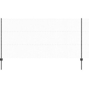 Vidaxl - Fence with Posts Grey 1.2 x 100 m Steel Vidaxl - Fence with Posts Grey 1.2 x 100 m Steel