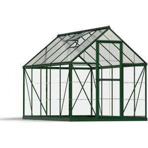 Palram - Greenhouse Hybrid 6X10 - Polycarbonate - L306 x W185 x H208 - Green Palram - Greenhouse Hybrid 6X10 - Polycarbonate - L306 x W185 x H208 - Green