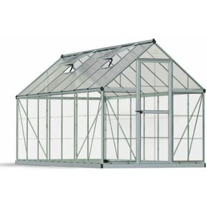 Palram - Greenhouse Hybrid 6 x 14 - Polycarbonate - L426 x W185 x H208 cm - Silver Palram - Greenhouse Hybrid 6 x 14 - Polycarbonate - L426 x W185 x H208 cm - Silver