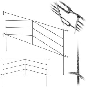 KADAX Garden Fence Welded Metal Fence Palisade Fence 100cm High KADAX Garden Fence Welded Metal Fence Palisade Fence 100cm High
