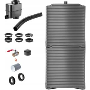 KADAX Rainwater Storage Tank 250L Rainwater Plastic Barrel Modular Set KADAX Rainwater Storage Tank 250L Rainwater Plastic Barrel Modular Set