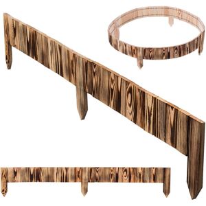 KADAX Wooden Lawn Edging, 114 x 10 cm, Bed Border, Flower Bed Edging, Flexible Wooden Fence, Garden Fence, Garden Fence, Bed Border (Brown) KADAX Wooden Lawn Edging, 114 x 10 cm, Bed Border, Flower Bed Edging, Flexible Wooden Fence, Garden Fence, Garden Fence, Bed Border (Brown)