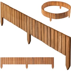 KADAX Wooden Lawn Edging, 116x15cm, Bed Border, Flexible Wooden Fence, Garden Fence, Garden Fence, Bed Border (Light Brown) KADAX Wooden Lawn Edging, 116x15cm, Bed Border, Flexible Wooden Fence, Garden Fence, Garden Fence, Bed Border (Light Brown)