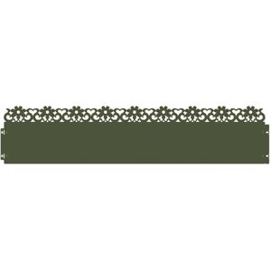 Lawn Edgings 20 pcs Olive Green 103 x 0.05 x 22 cm Steel vidaXL Lawn Edgings 20 pcs Olive Green 103 x 0.05 x 22 cm Steel vidaXL