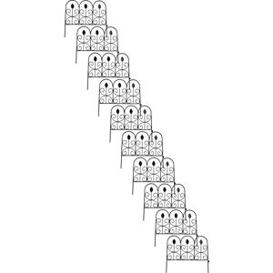 Selections - Leaf Design Steel Garden Lawn Edging (45cm x 41cm) - 10 Panels Selections - Leaf Design Steel Garden Lawn Edging (45cm x 41cm) - 10 Panels