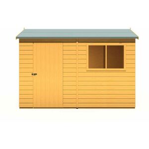 SHIRE Lewis 10 x 8 Feet Single Door Reverse Apex Style d Shed - L256.6 x W311.4 x H220.7 cm SHIRE Lewis 10 x 8 Feet Single Door Reverse Apex Style d Shed - L256.6 x W311.4 x H220.7 cm