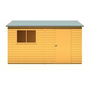 SHIRE Lewis 12 x 8 Feet Single Door Reverse Apex Style c Shed - L256.6 x W371.4 x H220.7 cm SHIRE Lewis 12 x 8 Feet Single Door Reverse Apex Style c Shed - L256.6 x W371.4 x H220.7 cm