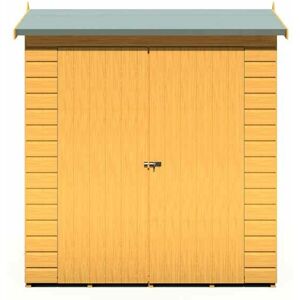 Shire - Lewis 4 x 6 Feet Double Door Reverse Apex Style Shed - L191.4 x W136 x H204.3 cm Shire - Lewis 4 x 6 Feet Double Door Reverse Apex Style Shed - L191.4 x W136 x H204.3 cm