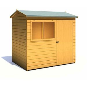 SHIRE Lewis 7 x 5 Feet Single Door Reverse Apex Style c Shed - L147.3 x W208.2 x H187 cm SHIRE Lewis 7 x 5 Feet Single Door Reverse Apex Style c Shed - L147.3 x W208.2 x H187 cm