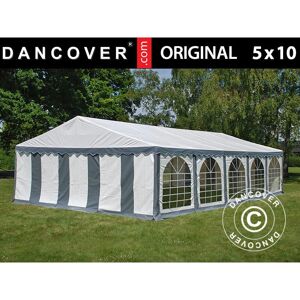 DANCOVER Marquee Party tent Pavilion Original 5x10 m PVC 900, Grey/White DANCOVER Marquee Party tent Pavilion Original 5x10 m PVC 900, Grey/White