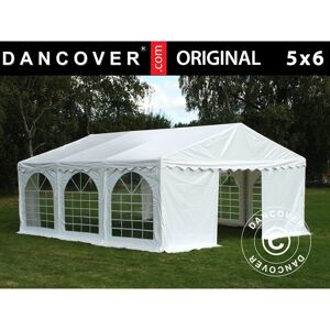 DANCOVER Marquee Party tent Pavilion Original 5x6 m PVC 900, White DANCOVER Marquee Party tent Pavilion Original 5x6 m PVC 900, White
