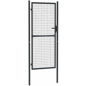 BONNEVIE Mesh Garden Gate,Entrance gate Galvanised Steel 100x250 cm Grey CFW91268 BONNEVIE Mesh Garden Gate,Entrance gate Galvanised Steel 100x250 cm Grey CFW91268