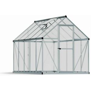 PALRAM Greenhouse Mythos 6 x 10 - Polycarbonate - L306 x W185 x H208 cm - Silver PALRAM Greenhouse Mythos 6 x 10 - Polycarbonate - L306 x W185 x H208 cm - Silver