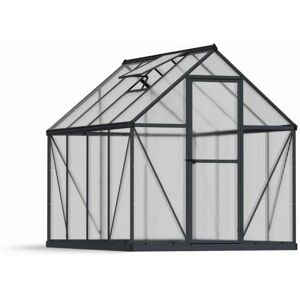 Palram - Greenhouse Mythos 6 x 8 - Polycarbonate - L247 x W185 x H208 cm - Grey Palram - Greenhouse Mythos 6 x 8 - Polycarbonate - L247 x W185 x H208 cm - Grey