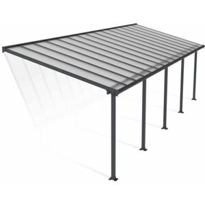 Palram - Patio Cover Olympia 3 x 9.15 Clear - Polycarbonate - L924 x W300 x H305 cm - Grey Palram - Patio Cover Olympia 3 x 9.15 Clear - Polycarbonate - L924 x W300 x H305 cm - Grey