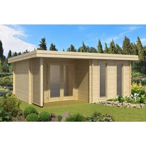 Lasita Maja - Orkney-Log Cabin, Wooden Garden Room, Timber Summerhouse, Home Office - L580 x W450 x H233.7 cm Lasita Maja - Orkney-Log Cabin, Wooden Garden Room, Timber Summerhouse, Home Office - L580 x W450 x H233.7 cm