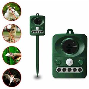 Cyslmuk - Outdoor Solar Ultrasonic Repellent Grass Green, Solar and usb Dual Charging, Waterproof Design Cyslmuk - Outdoor Solar Ultrasonic Repellent Grass Green, Solar and usb Dual Charging, Waterproof Design
