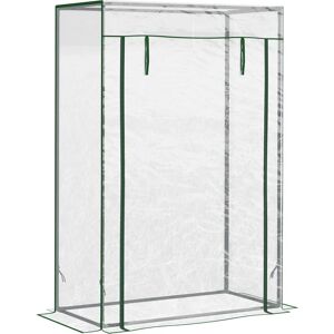 Outsunny 100 x 50 x 150cm Greenhouse w/ Zipper Roll-up Door Outdoor Transparent - Clear - Outsunny