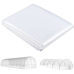 Outsunny 6 X 10m UV Resistant Waterproof Plastic Polytunnel Cover, Clear Outsunny 6 X 10m UV Resistant Waterproof Plastic Polytunnel Cover, Clear